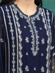 edenrobe Premium Festive Unstitched Chiffon 3Pc Suit EWU24V5-30324