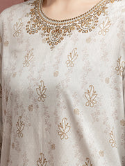 edenrobe Premium Festive Unstitched Dobby 3Pc Suit EWU24V7-30168