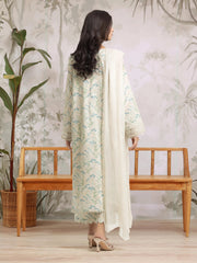 edenrobe Premium Embroidered Dobby Unstitched 3Pc Suit EWU24V7-30173