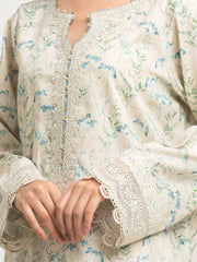 edenrobe Premium Embroidered Dobby Unstitched 3Pc Suit EWU24V7-30173