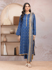 edenrobe Allure Lawn Unstitched Printed 3Pc Suit EWU5A1-35001