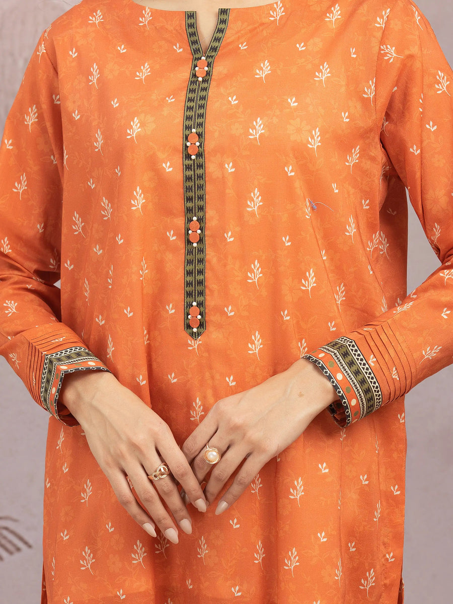 edenrobe Allure Lawn Unstitched Printed 3Pc Suit EWU5A1-35003