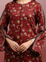 edenrobe Allure Lawn Unstitched Printed 3Pc Suit EWU5A1-35004