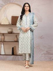 edenrobe Allure Lawn Unstitched Printed 3Pc Suit EWU5A1-35009