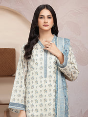 edenrobe Allure Lawn Unstitched Printed 3Pc Suit EWU5A1-35009