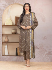 edenrobe Allure Lawn Unstitched Printed 3Pc Suit EWU5A1-35012