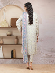 edenrobe Allure Lawn Unstitched Printed 3Pc Suit EWU5A1-35021
