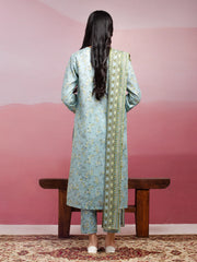 edenrobe Allure Lawn Unstitched Printed 3Pc Suit EWU5A1-35030