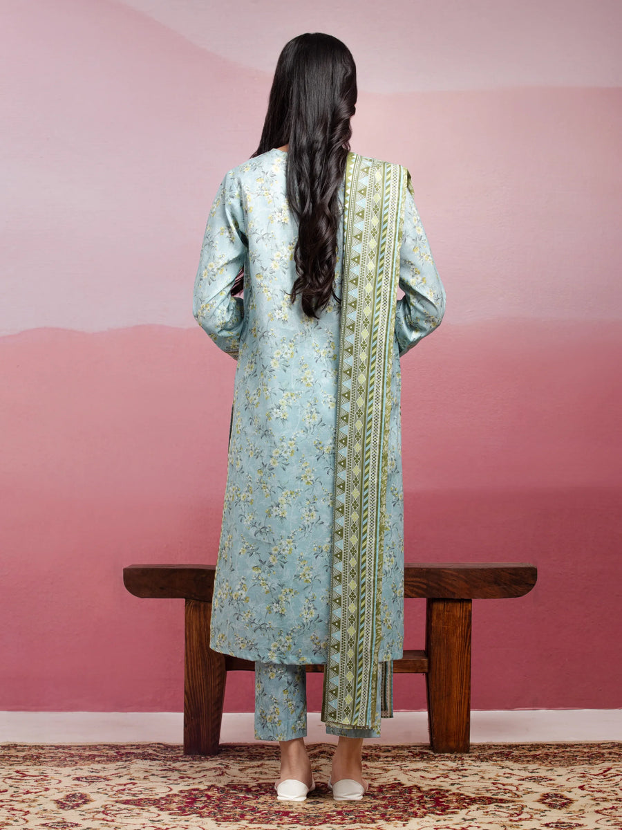 edenrobe Allure Lawn Unstitched Printed 3Pc Suit EWU5A1-35030