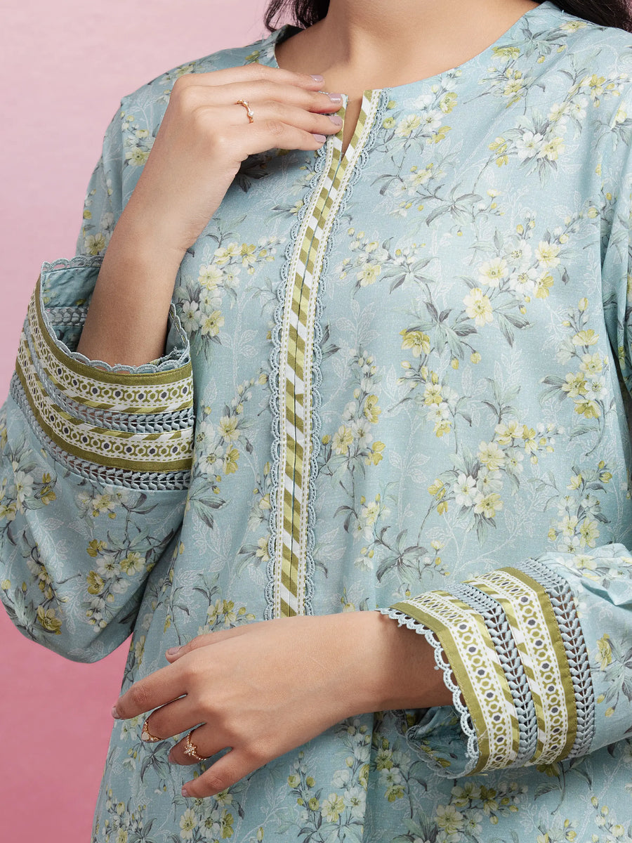 edenrobe Allure Lawn Unstitched Printed 3Pc Suit EWU5A1-35030