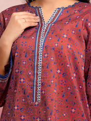 edenrobe Allure Lawn Unstitched Printed 3Pc Suit EWU5A1-35032