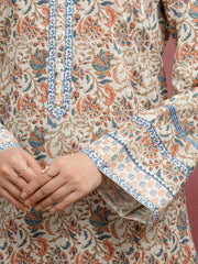 edenrobe Allure Lawn Unstitched Printed 3Pc Suit EWU5A1-35033