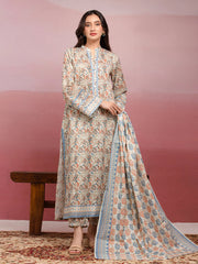 edenrobe Allure Lawn Unstitched Printed 3Pc Suit EWU5A1-35033