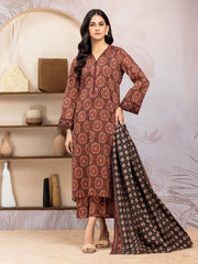 edenrobe Allure Lawn Unstitched Printed 3Pc Suit EWU5A1-35034