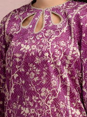 edenrobe Allure Lawn Unstitched Printed 3Pc Suit EWU5A1-35035