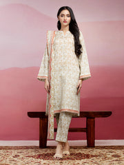 edenrobe Allure Lawn Unstitched Printed 3Pc Suit EWU5A1-35038