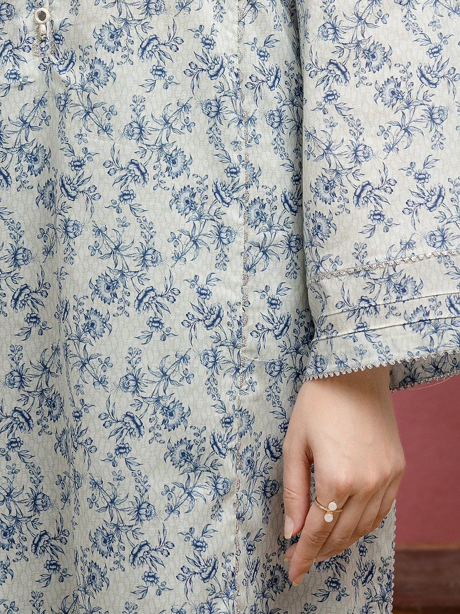 edenrobe Allure Lawn Unstitched Printed 3Pc Suit EWU5A1-35039