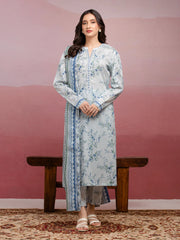edenrobe Allure Lawn Unstitched Printed 3Pc Suit EWU5A1-35040