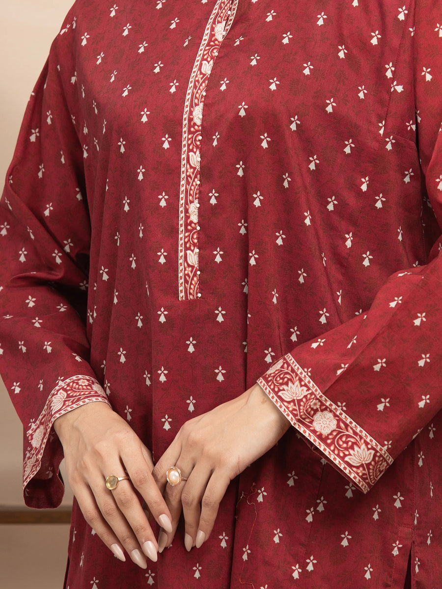 edenrobe Allure Lawn Unstitched Printed 3Pc Suit EWU5A1-35042