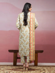 edenrobe Allure Lawn Unstitched Printed 3Pc Suit EWU5A1-35044