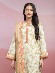 edenrobe Allure Lawn Unstitched Printed 3Pc Suit EWU5A1-35044