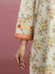edenrobe Allure Lawn Unstitched Printed 3Pc Suit EWU5A1-35044