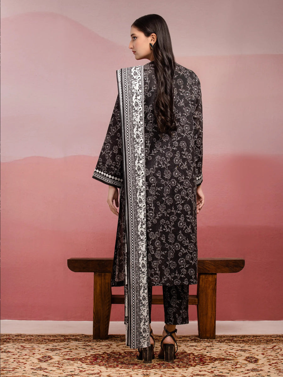 edenrobe Allure Lawn Unstitched Printed 3Pc Suit EWU5A1-35046