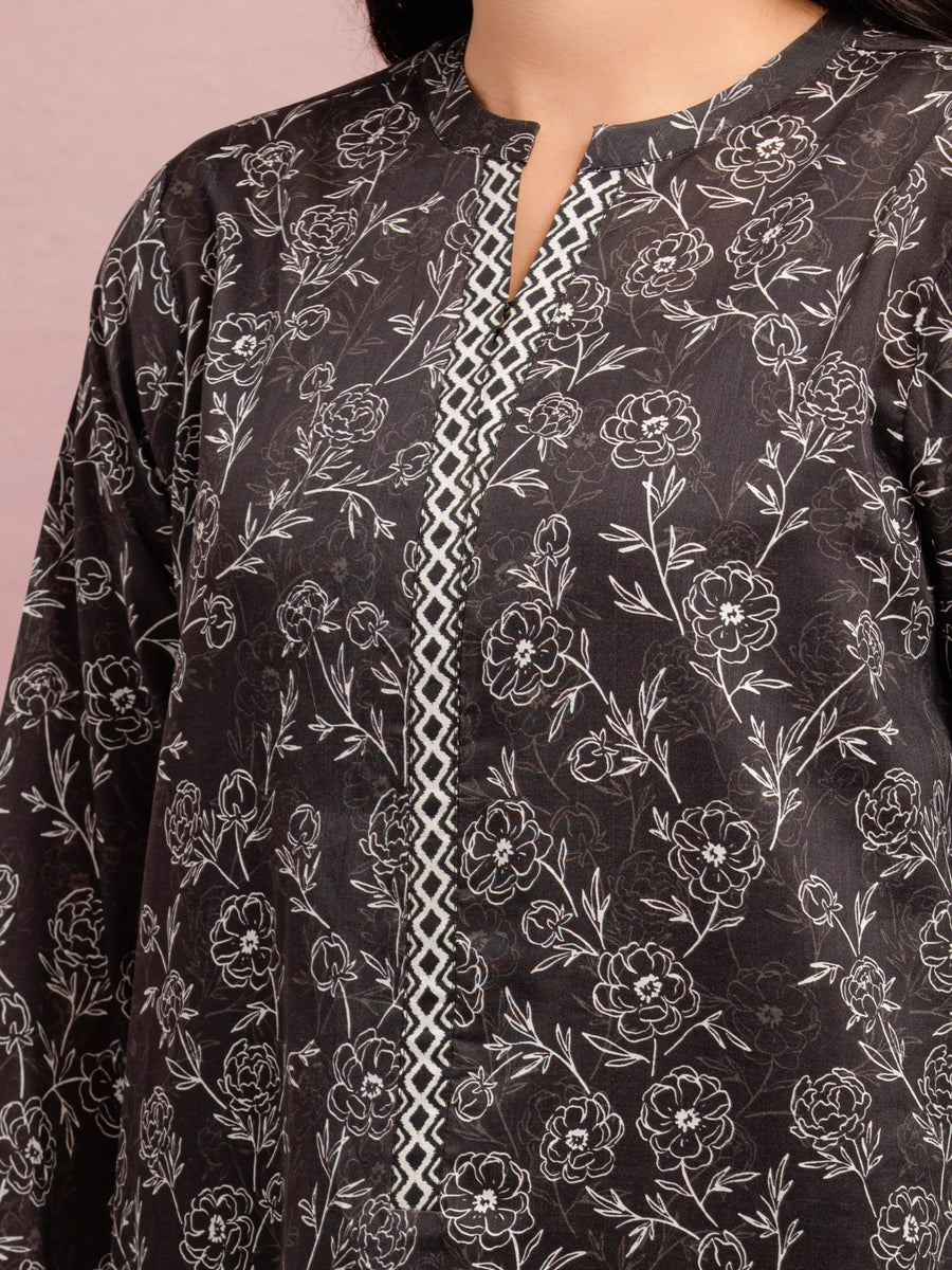 edenrobe Allure Lawn Unstitched Printed 3Pc Suit EWU5A1-35046