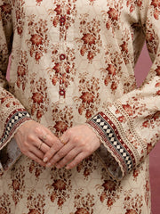 edenrobe Allure Lawn Unstitched Printed 3Pc Suit EWU5A1-35047