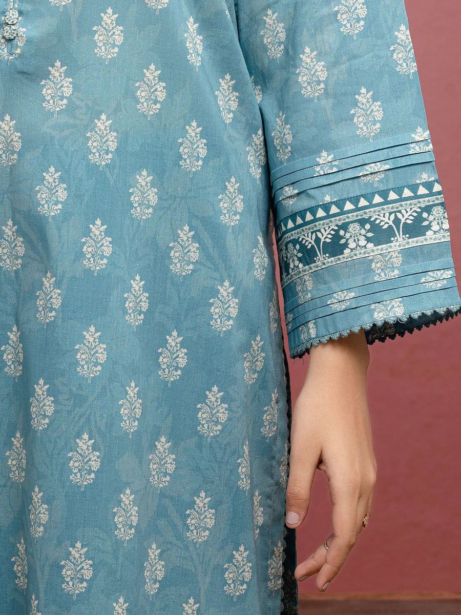 edenrobe Allure Lawn Unstitched Printed 3Pc Suit EWU5A1-35048