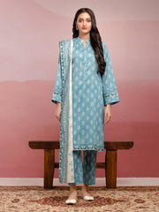 edenrobe Allure Lawn Unstitched Printed 3Pc Suit EWU5A1-35048