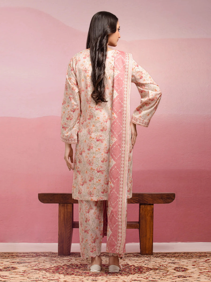 edenrobe Allure Lawn Unstitched Printed 3Pc Suit EWU5A1-35050