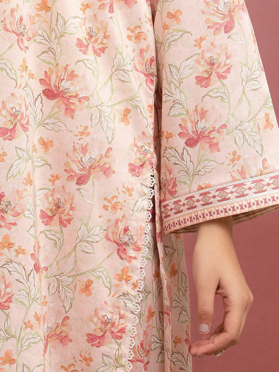 edenrobe Allure Lawn Unstitched Printed 3Pc Suit EWU5A1-35050