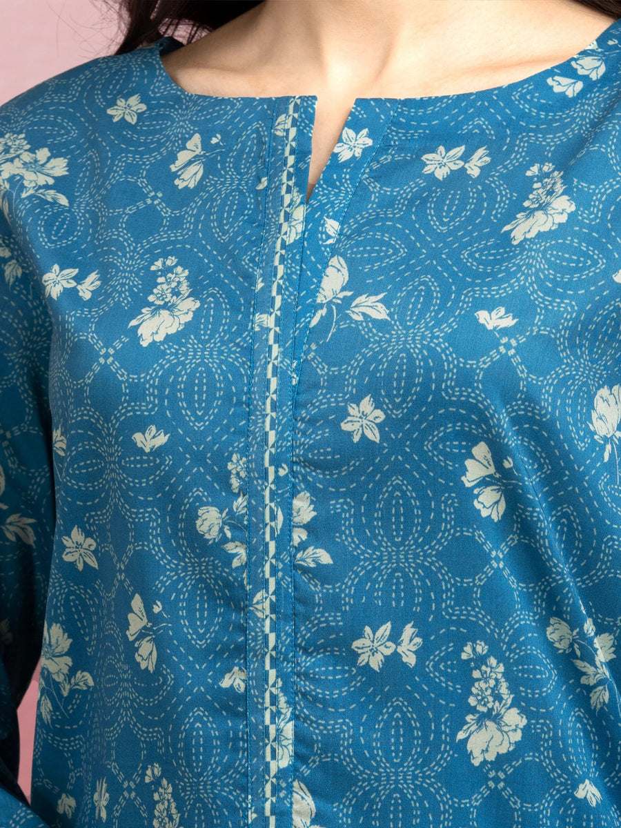 edenrobe Allure Lawn Unstitched Printed 3Pc Suit EWU5A1-35051