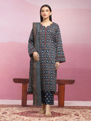 edenrobe Allure Lawn Unstitched Printed 3Pc Suit EWU5A1-35052