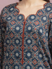 edenrobe Allure Lawn Unstitched Printed 3Pc Suit EWU5A1-35052