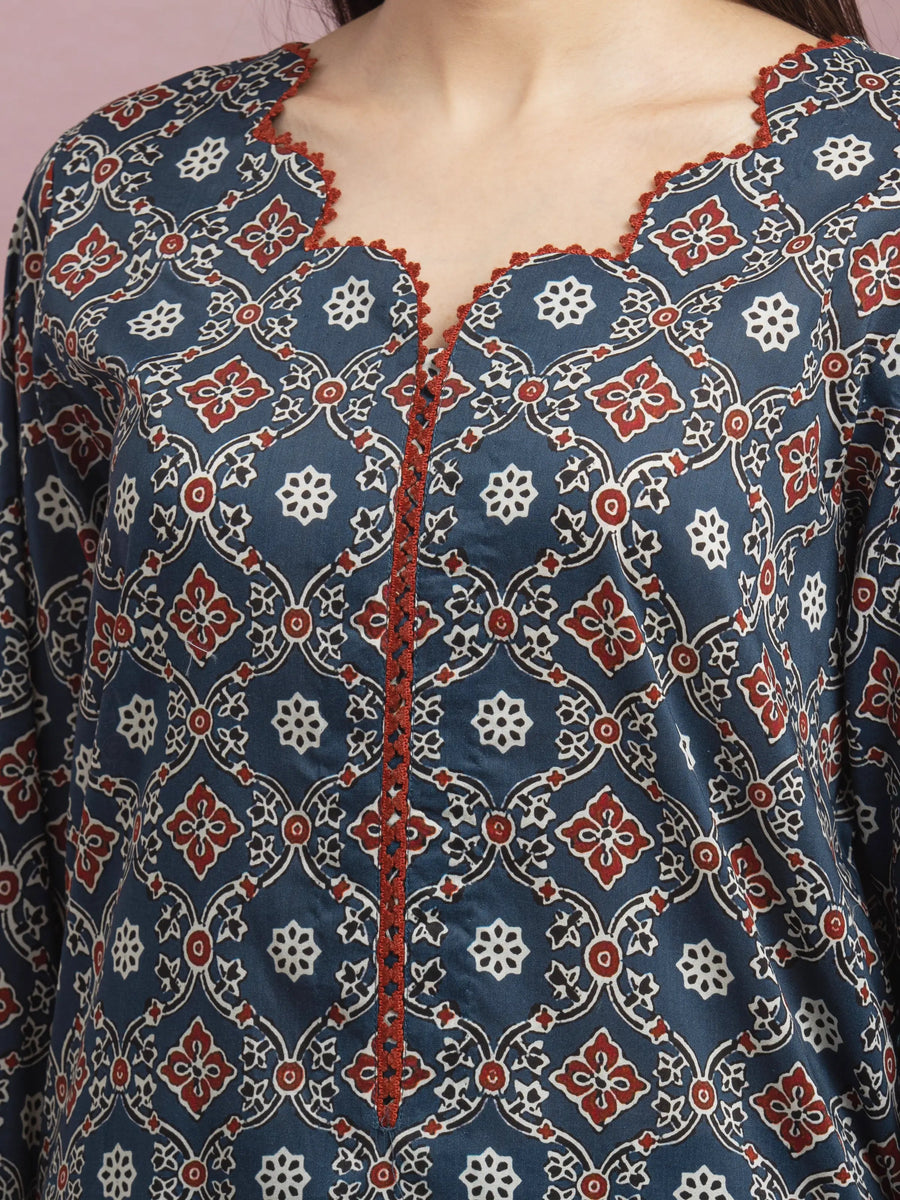 edenrobe Allure Lawn Unstitched Printed 3Pc Suit EWU5A1-35052