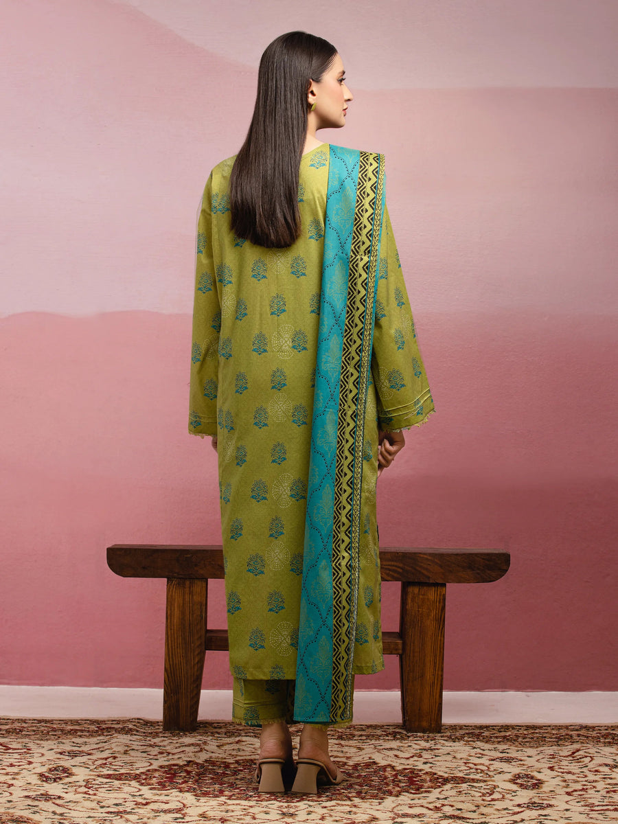 edenrobe Allure Lawn Unstitched Printed 3Pc Suit EWU5A1-35053