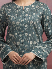 edenrobe Allure Lawn Unstitched Printed 3Pc Suit EWU5A1-35054