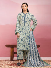 edenrobe Allure Lawn Unstitched Printed 3Pc Suit EWU5A1-35057