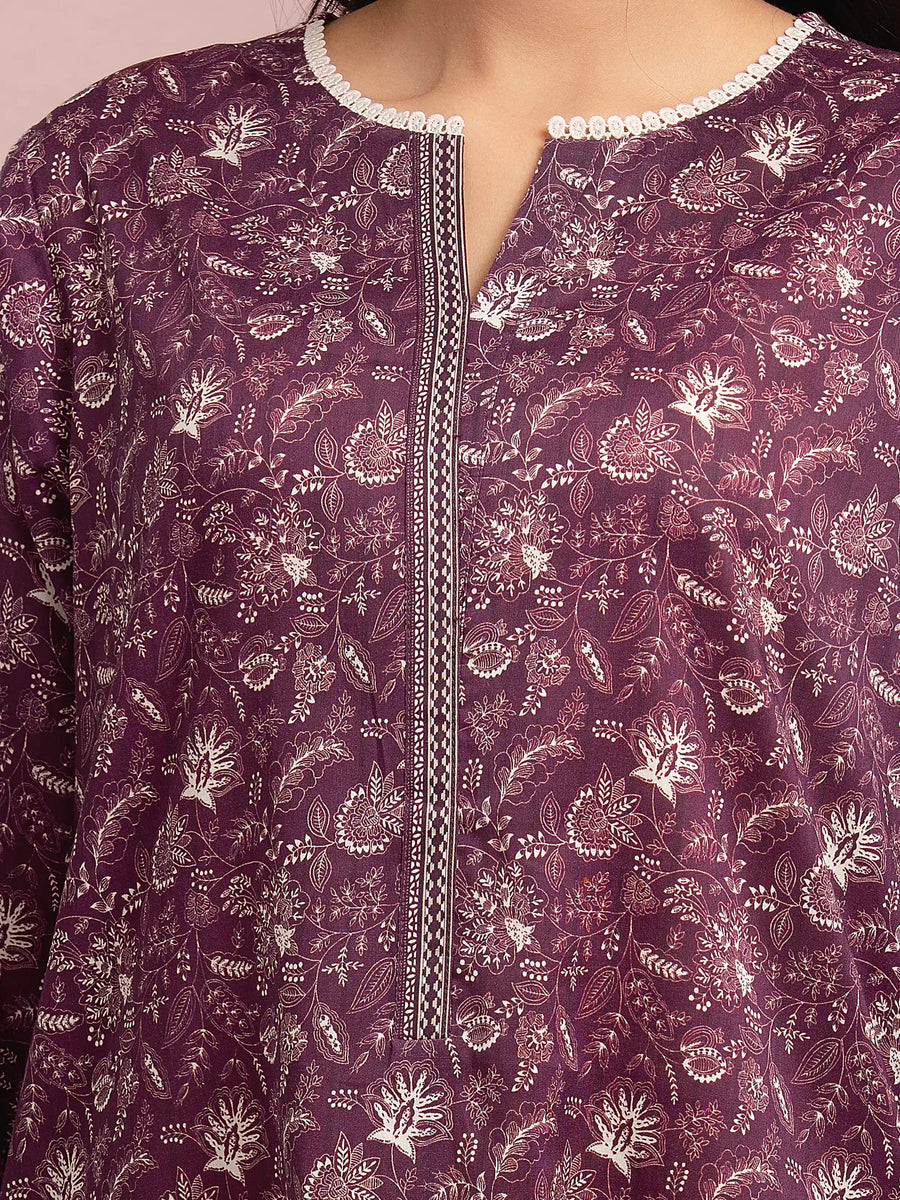 edenrobe Allure Lawn Unstitched Printed 3Pc Suit EWU5A1-35059