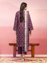 edenrobe Allure Lawn Unstitched Printed 3Pc Suit EWU5A1-35059