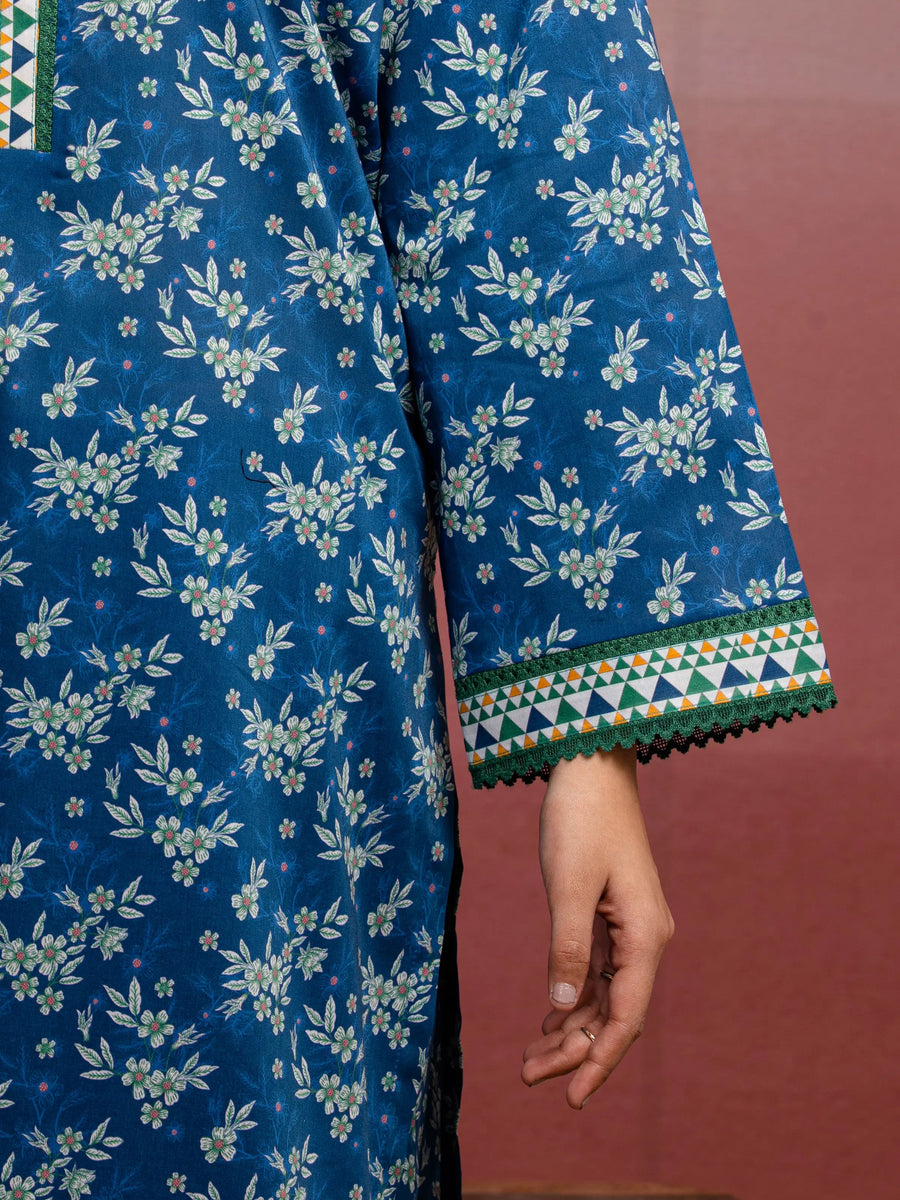 edenrobe Allure Lawn Unstitched Printed 3Pc Suit EWU5A1-35060