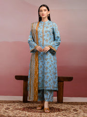 edenrobe Allure Lawn Unstitched Printed 3Pc Suit EWU5A1-35062