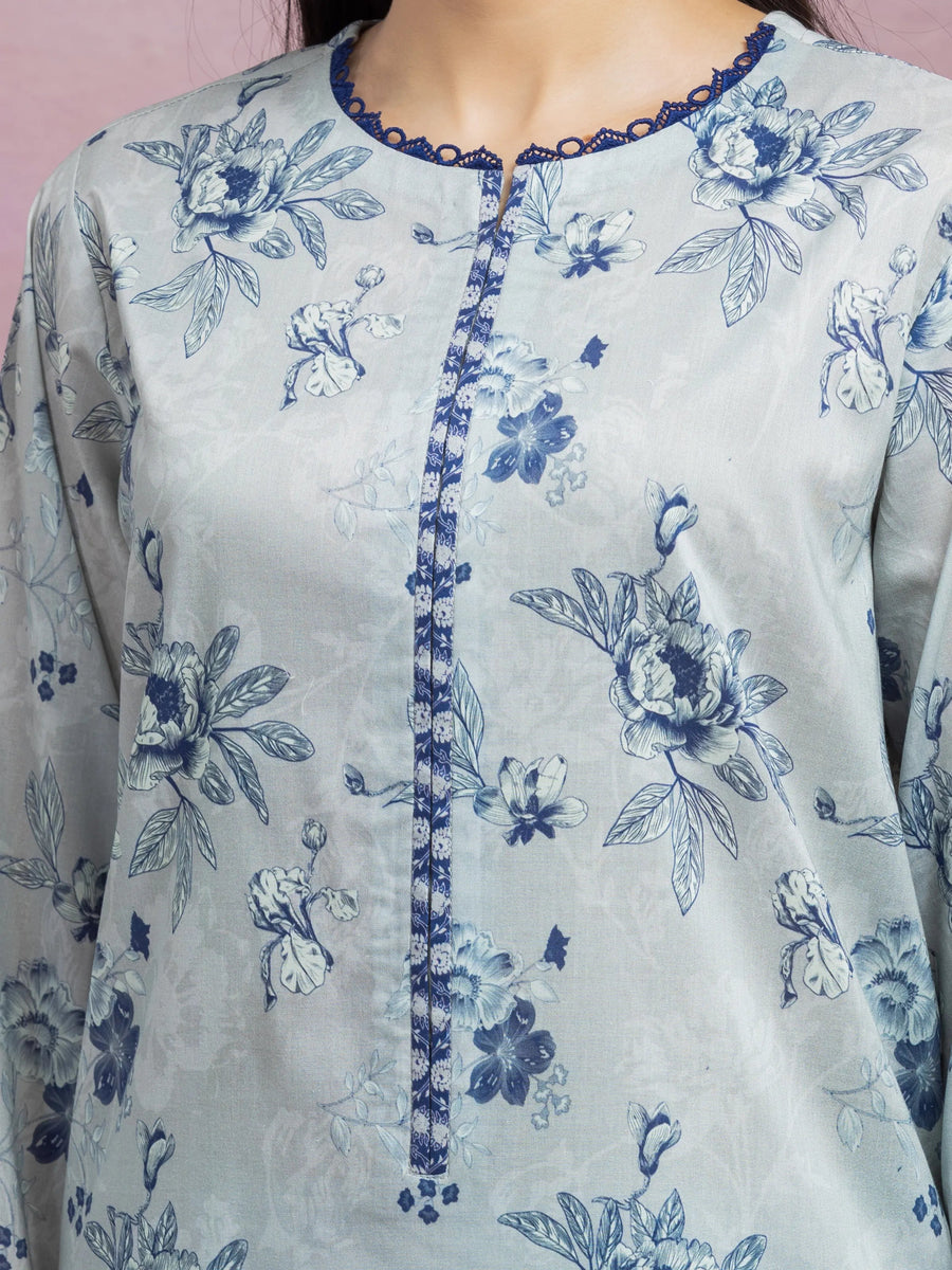 edenrobe Allure Lawn Unstitched Printed 3Pc Suit EWU5A1-35063