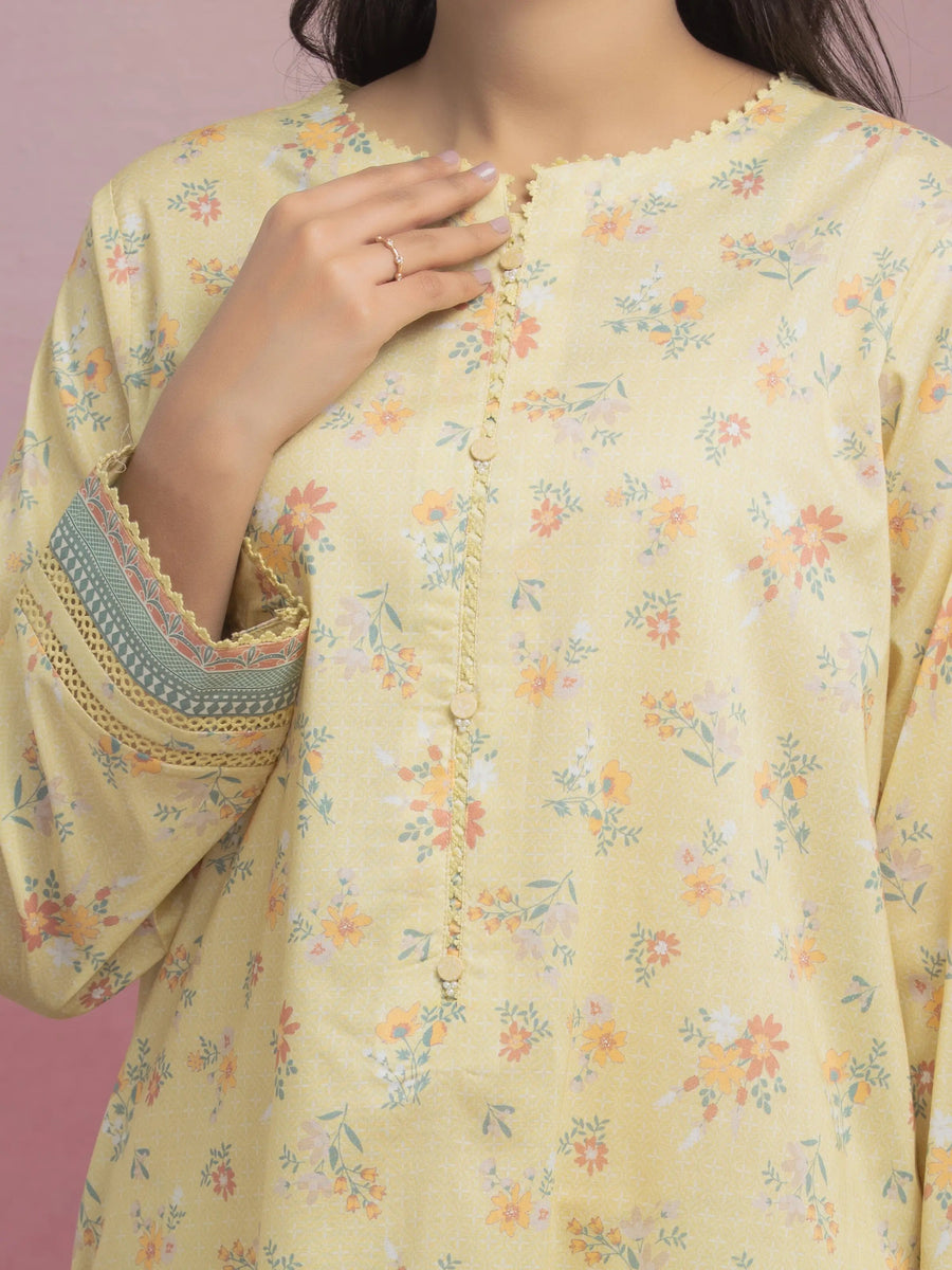 edenrobe Allure Lawn Unstitched Printed 3Pc Suit EWU5A1-35065