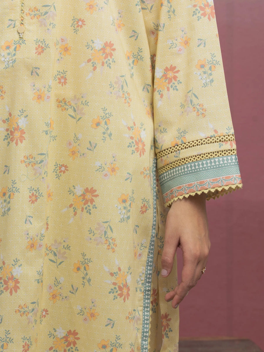 edenrobe Allure Lawn Unstitched Printed 3Pc Suit EWU5A1-35065