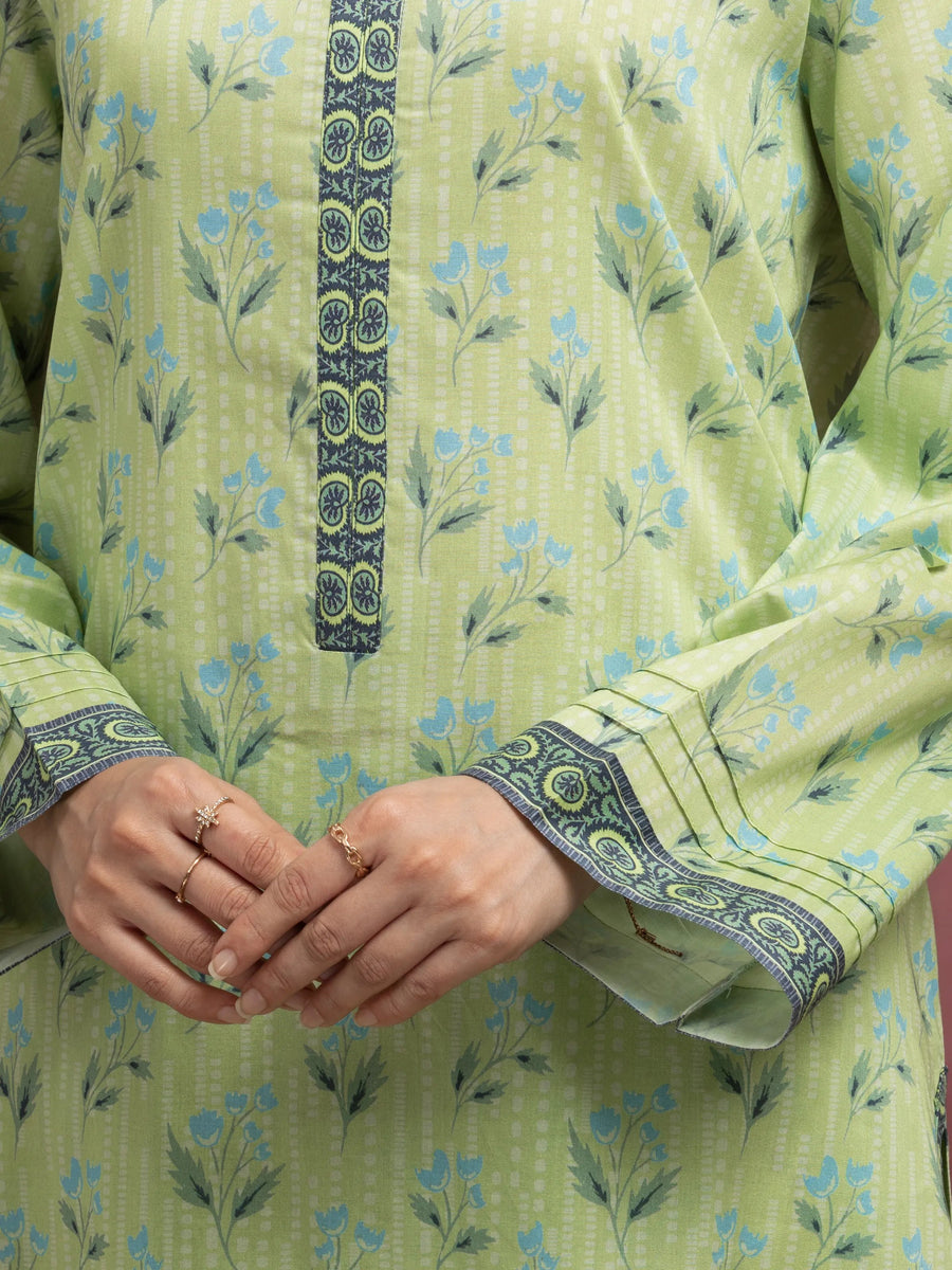 edenrobe Allure Lawn Unstitched Printed 3Pc Suit EWU5A1-35070