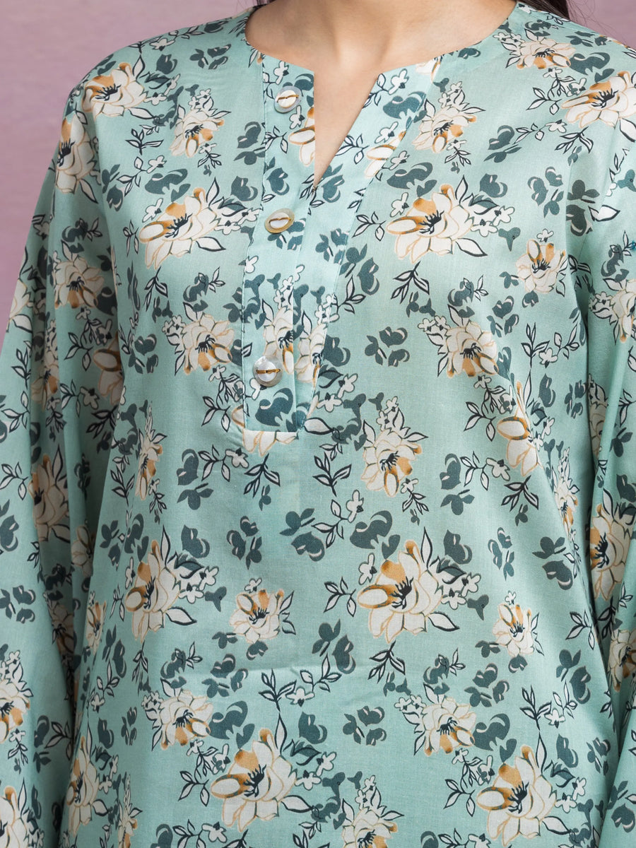 edenrobe Allure Lawn Unstitched Printed 3Pc Suit EWU5A1-35071