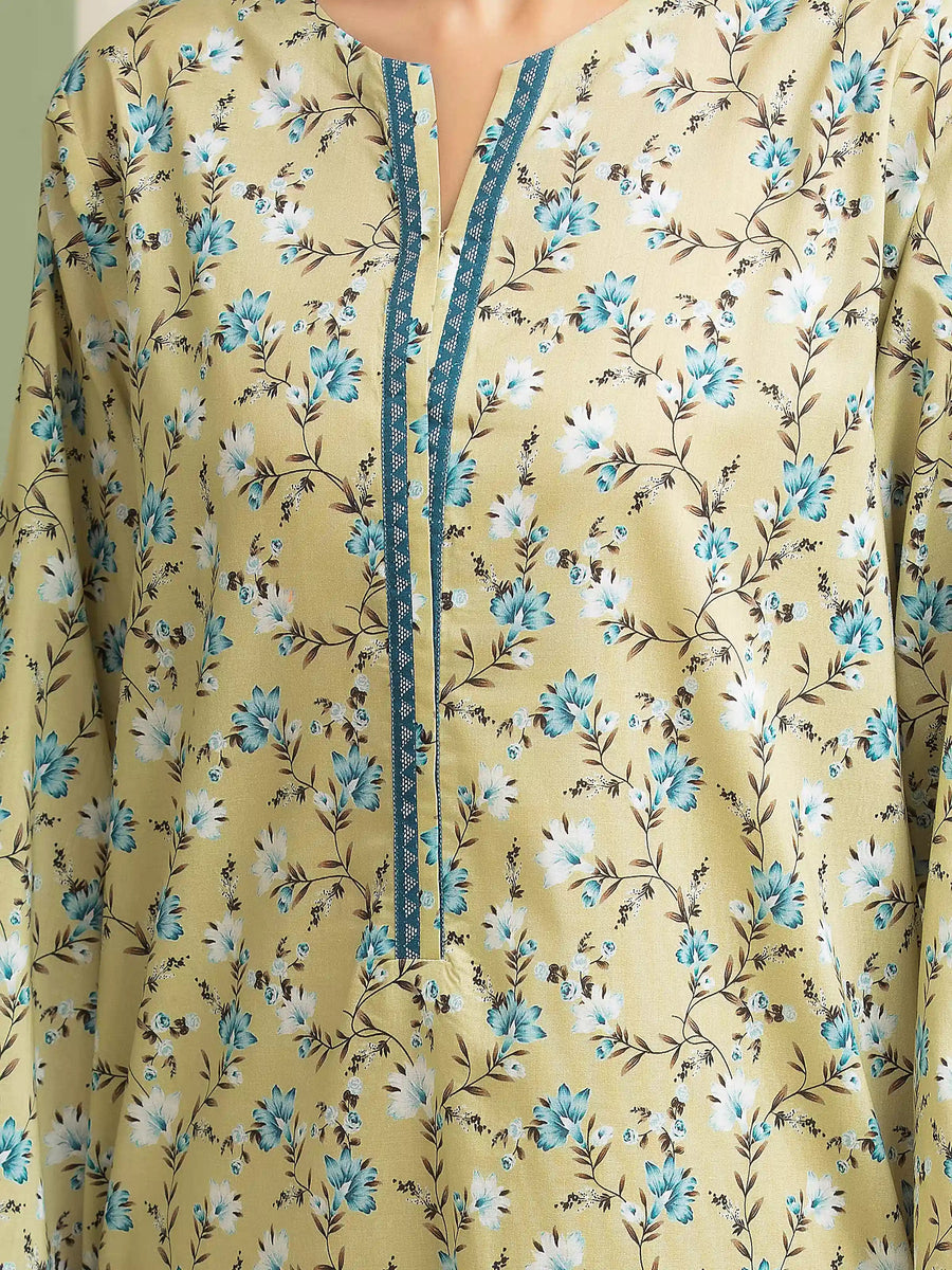 edenrobe Allure Lawn Unstitched Printed 3Pc Suit EWU5A1-35073